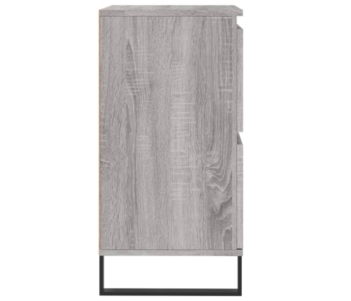 Aparador de madera contrachapada gris Sonoma 60x35x70 cm