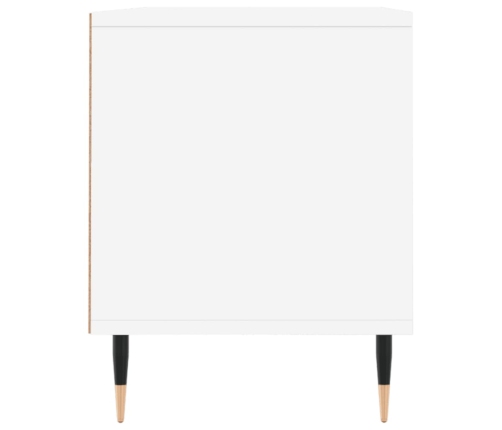 vidaXL Mueble para TV madera contrachapada blanco 100x34,5x44,5 cm