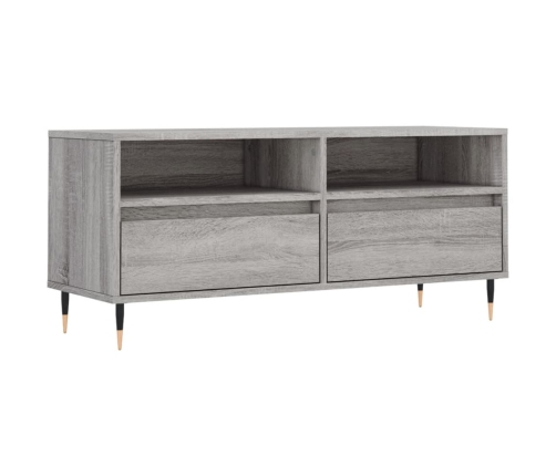 Mueble de TV madera contrachapada gris Sonoma 100x34,5x44,5 cm