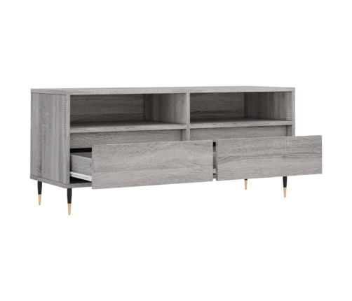 Mueble de TV madera contrachapada gris Sonoma 100x34,5x44,5 cm