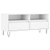 Mueble para TV madera contrachapada blanco 100x34,5x44,5 cm