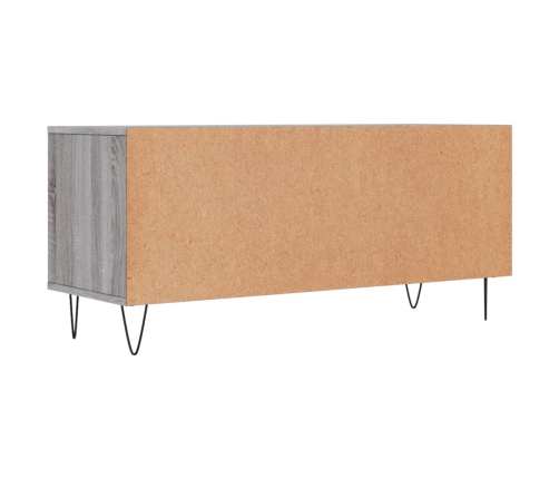 Mueble de TV madera contrachapada gris Sonoma 100x34,5x44,5 cm