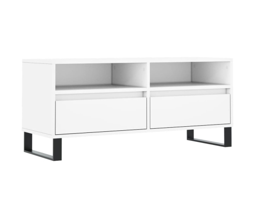 Mueble para TV madera contrachapada blanco 100x34,5x44,5 cm