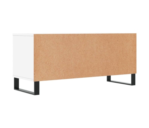 Mueble para TV madera contrachapada blanco 100x34,5x44,5 cm