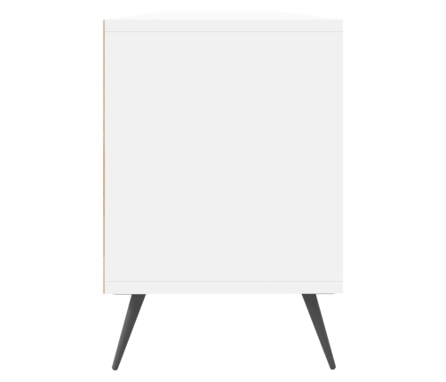 Mueble de TV madera contrachapada blanco 150x30x44,5 cm