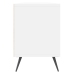 Mueble de TV madera contrachapada blanco 150x30x44,5 cm