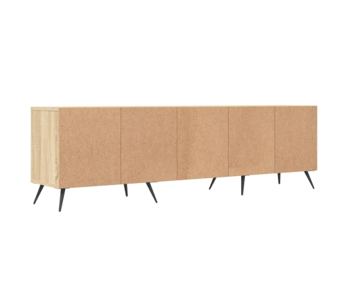 Mueble de TV madera contrachapada roble Sonoma 150x30x44,5 cm