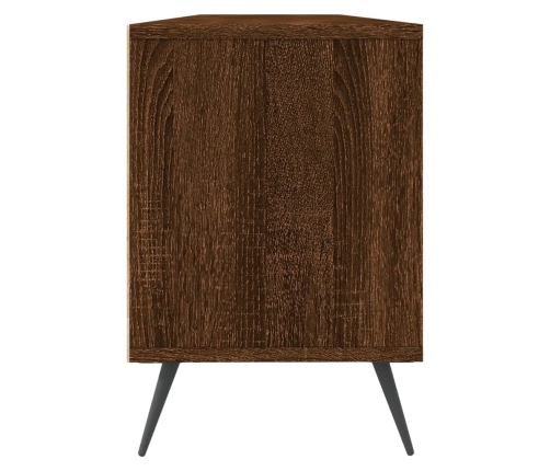 Mueble de TV madera contrachapada roble marrón 150x30x44,5 cm