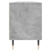 Mueble de TV madera contrachapada gris hormigón 150x30x44,5 cm