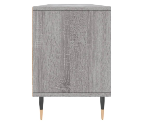 Mueble para TV madera contrachapada gris Sonoma 150x30x44,5 cm