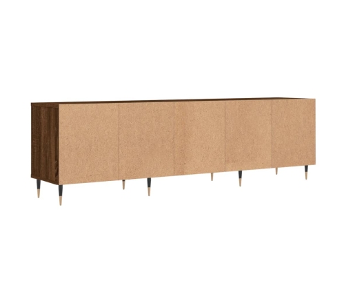 Mueble de TV madera contrachapada roble marrón 150x30x44,5 cm