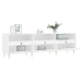 Mueble de TV madera contrachapada blanco 150x30x44,5 cm