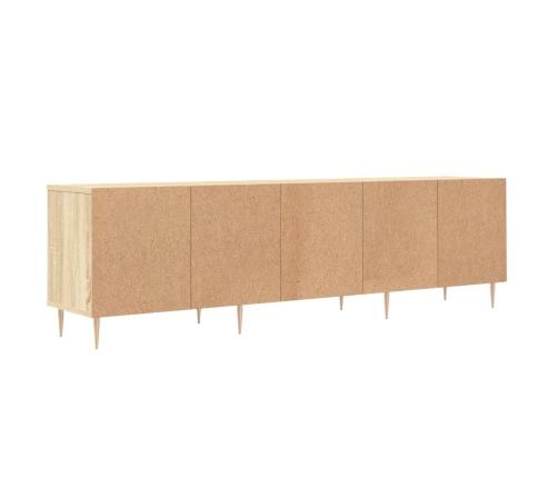 Mueble de TV madera contrachapada roble Sonoma 150x30x44,5 cm