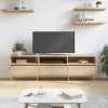 Mueble de TV madera contrachapada roble Sonoma 150x30x44,5 cm