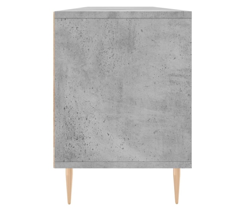 Mueble de TV madera contrachapada gris hormigón 150x30x44,5 cm