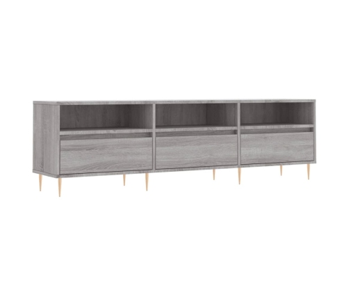 Mueble para TV madera contrachapada gris Sonoma 150x30x44,5 cm