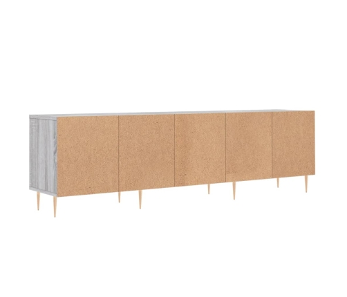 Mueble para TV madera contrachapada gris Sonoma 150x30x44,5 cm