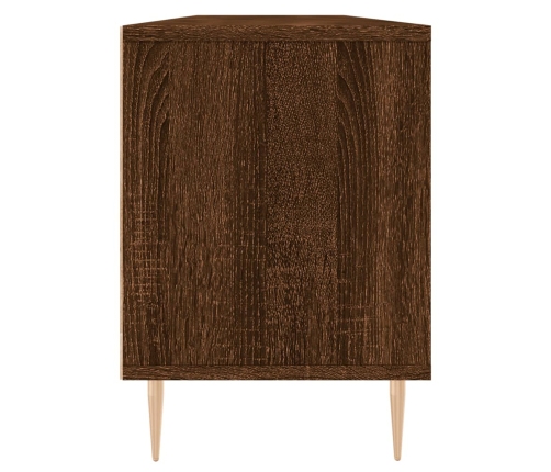 Mueble de TV madera contrachapada roble marrón 150x30x44,5 cm