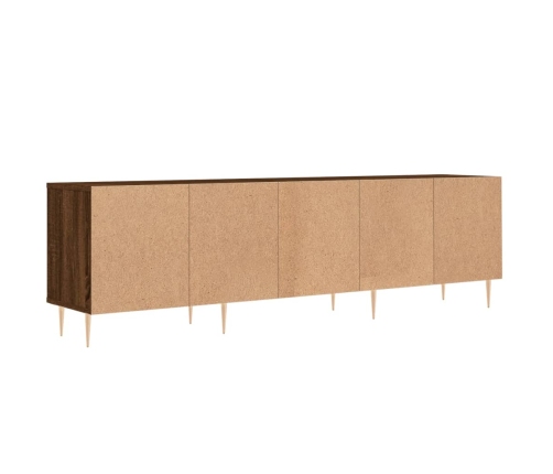 Mueble de TV madera contrachapada roble marrón 150x30x44,5 cm