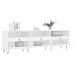 Mueble de TV madera contrachapada blanco 150x30x44,5 cm