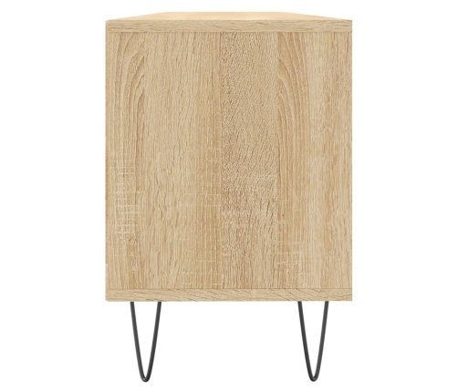 Mueble de TV madera contrachapada roble Sonoma 150x30x44,5 cm