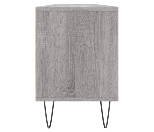 Mueble para TV madera contrachapada gris Sonoma 150x30x44,5 cm