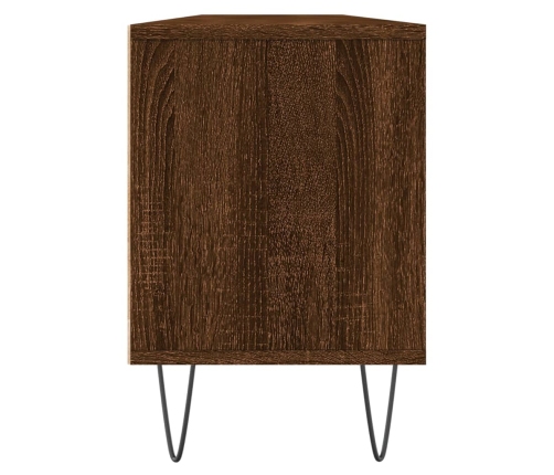 Mueble de TV madera contrachapada roble marrón 150x30x44,5 cm