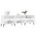 Mueble de TV madera contrachapada blanco 150x30x44,5 cm