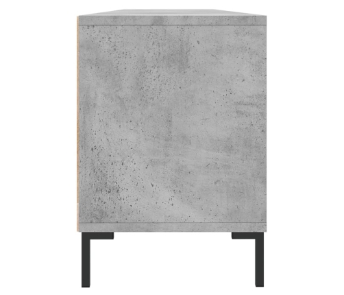 Mueble de TV madera contrachapada gris hormigón 150x30x44,5 cm