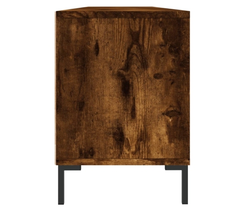 Mueble de TV madera contrachapada roble ahumado 150x30x44,5 cm