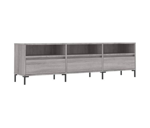 Mueble para TV madera contrachapada gris Sonoma 150x30x44,5 cm