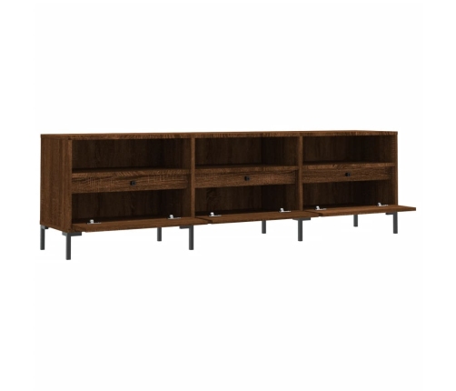 Mueble de TV madera contrachapada roble marrón 150x30x44,5 cm