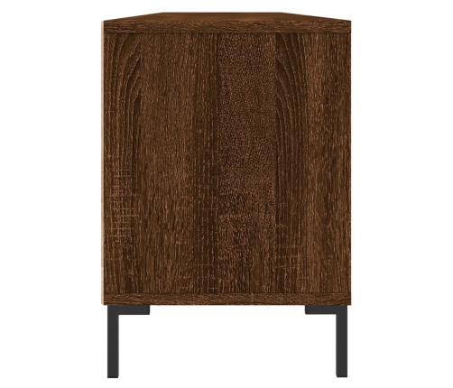 Mueble de TV madera contrachapada roble marrón 150x30x44,5 cm