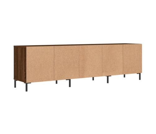 Mueble de TV madera contrachapada roble marrón 150x30x44,5 cm