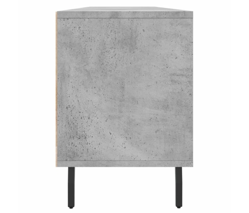 Mueble de TV madera contrachapada gris hormigón 150x30x44,5 cm