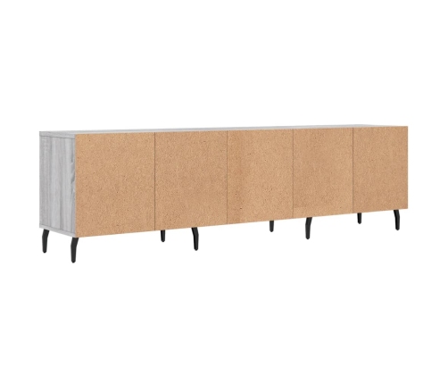 Mueble para TV madera contrachapada gris Sonoma 150x30x44,5 cm