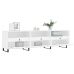 Mueble de TV madera contrachapada blanco 150x30x44,5 cm