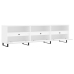 Mueble de TV madera contrachapada blanco 150x30x44,5 cm