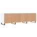 Mueble de TV madera contrachapada blanco 150x30x44,5 cm