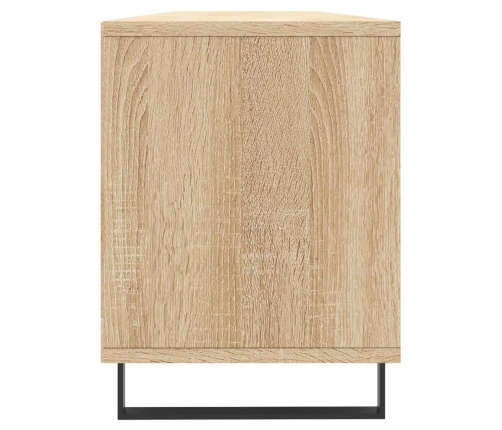 Mueble de TV madera contrachapada roble Sonoma 150x30x44,5 cm