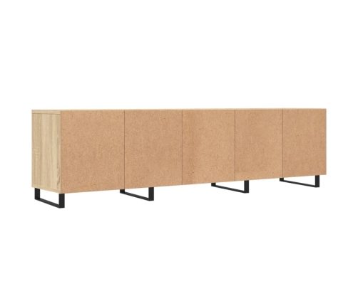 Mueble de TV madera contrachapada roble Sonoma 150x30x44,5 cm