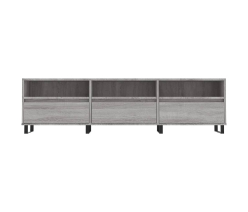 Mueble para TV madera contrachapada gris Sonoma 150x30x44,5 cm