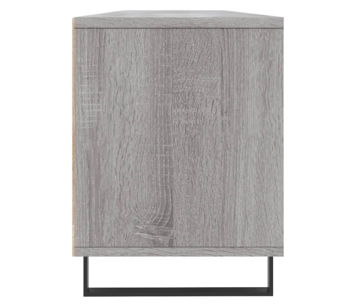 Mueble para TV madera contrachapada gris Sonoma 150x30x44,5 cm