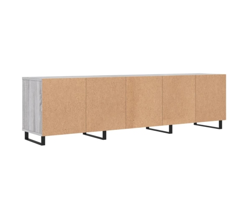 Mueble para TV madera contrachapada gris Sonoma 150x30x44,5 cm