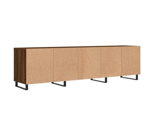 Mueble de TV madera contrachapada roble marrón 150x30x44,5 cm