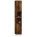 Armario de baño madera contrachapada roble ahumado 30x30x190 cm