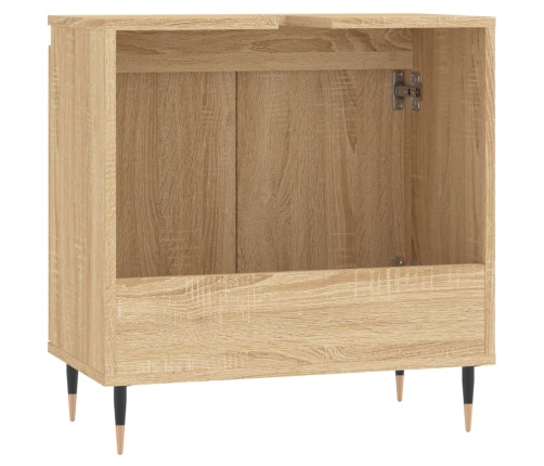 Armario de baño madera de ingeniería roble Sonoma 58x33x60 cm