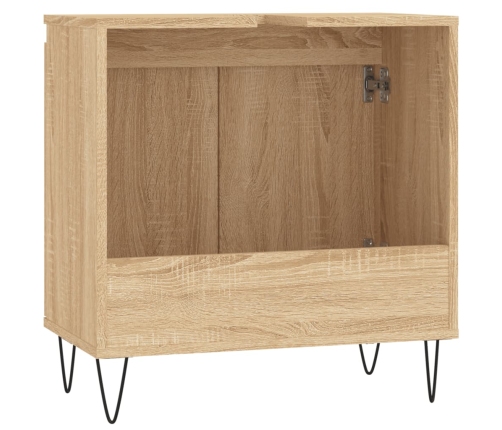 Armario de baño madera de ingeniería roble Sonoma 58x33x60 cm