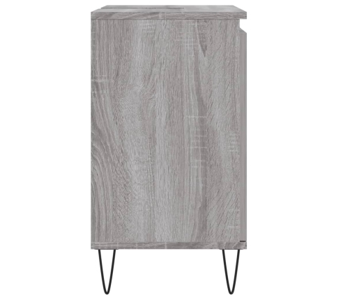 Armario de baño madera de ingeniería gris Sonoma 58x33x60 cm