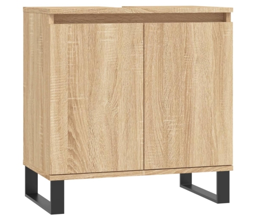 Armario de baño madera de ingeniería roble Sonoma 58x33x60 cm